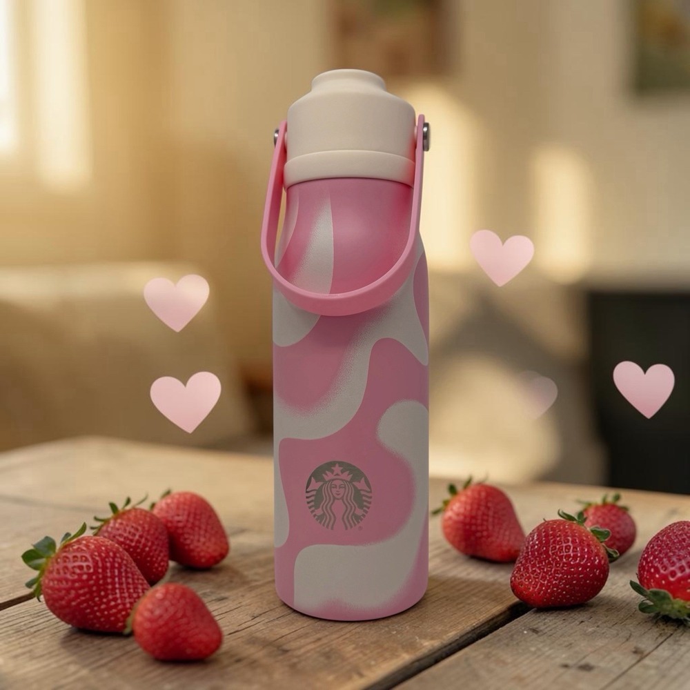 Starbucks Pink Drink 2026 Swirl Water Bottle 18oz Stainless Steel NWT